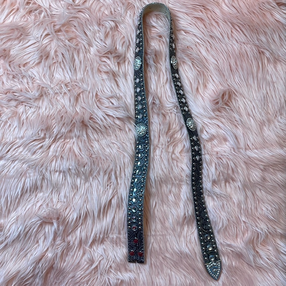 Blazin Roxx Woman’s Rhinestone Bling BB Belt Size XL‎